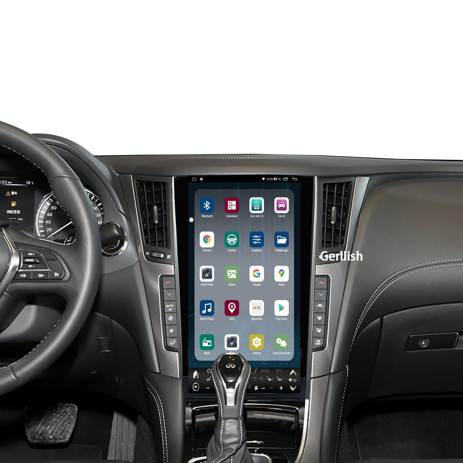 Infiniti Q50 Tesla Android Car Central Multimedia Player