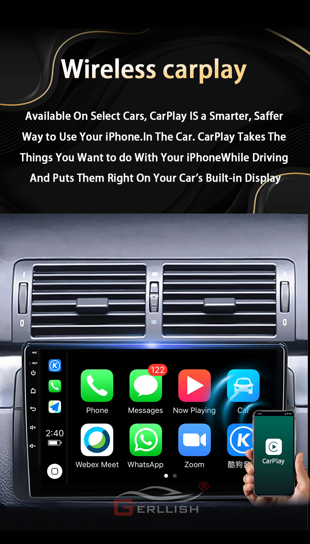 bmw 3 series e46 m3 carplay