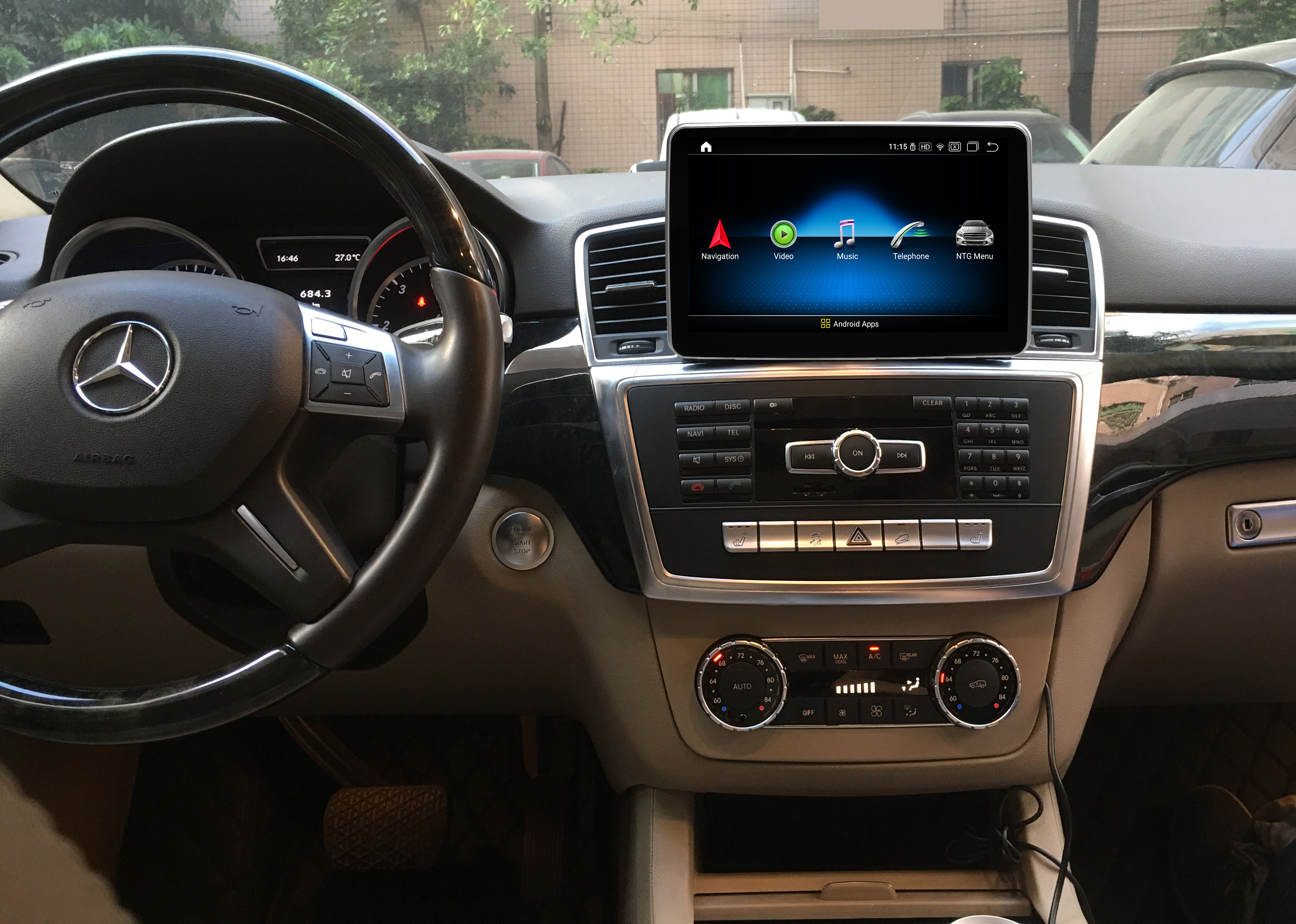 Mercedes Benz ML-Class GLK GLS Android Auto Car DVD Player