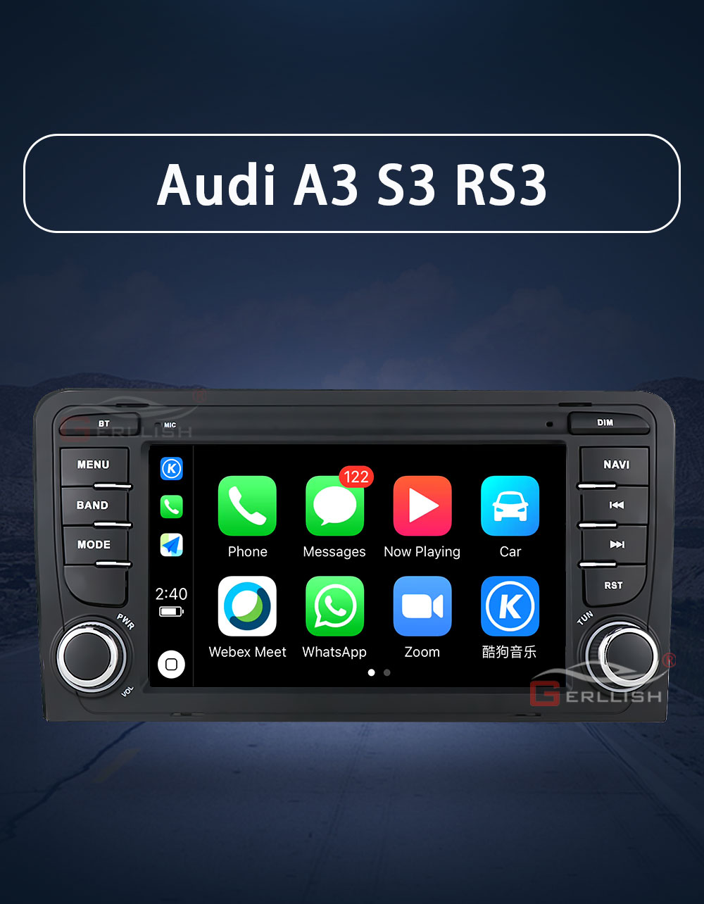 Audi A3 Android radio player