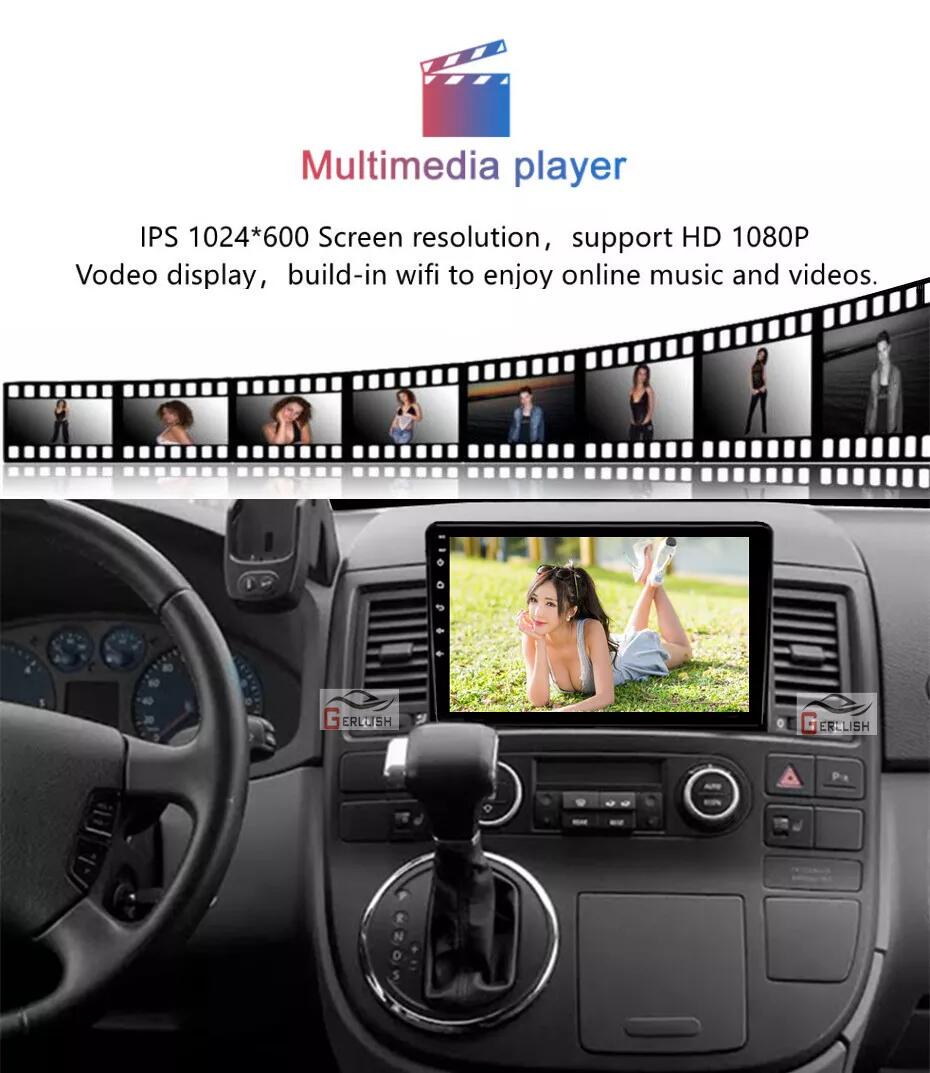 Volkswagen VW T5 Multivan Transporter 2008-2013 radio stereo2014 2015 car multimedia video dvd player gps navigation