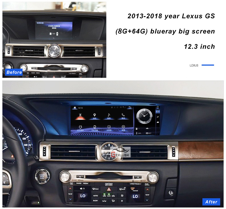 Lexus GS GS200t 2012-2019 Android Gps Car Dvd Player
