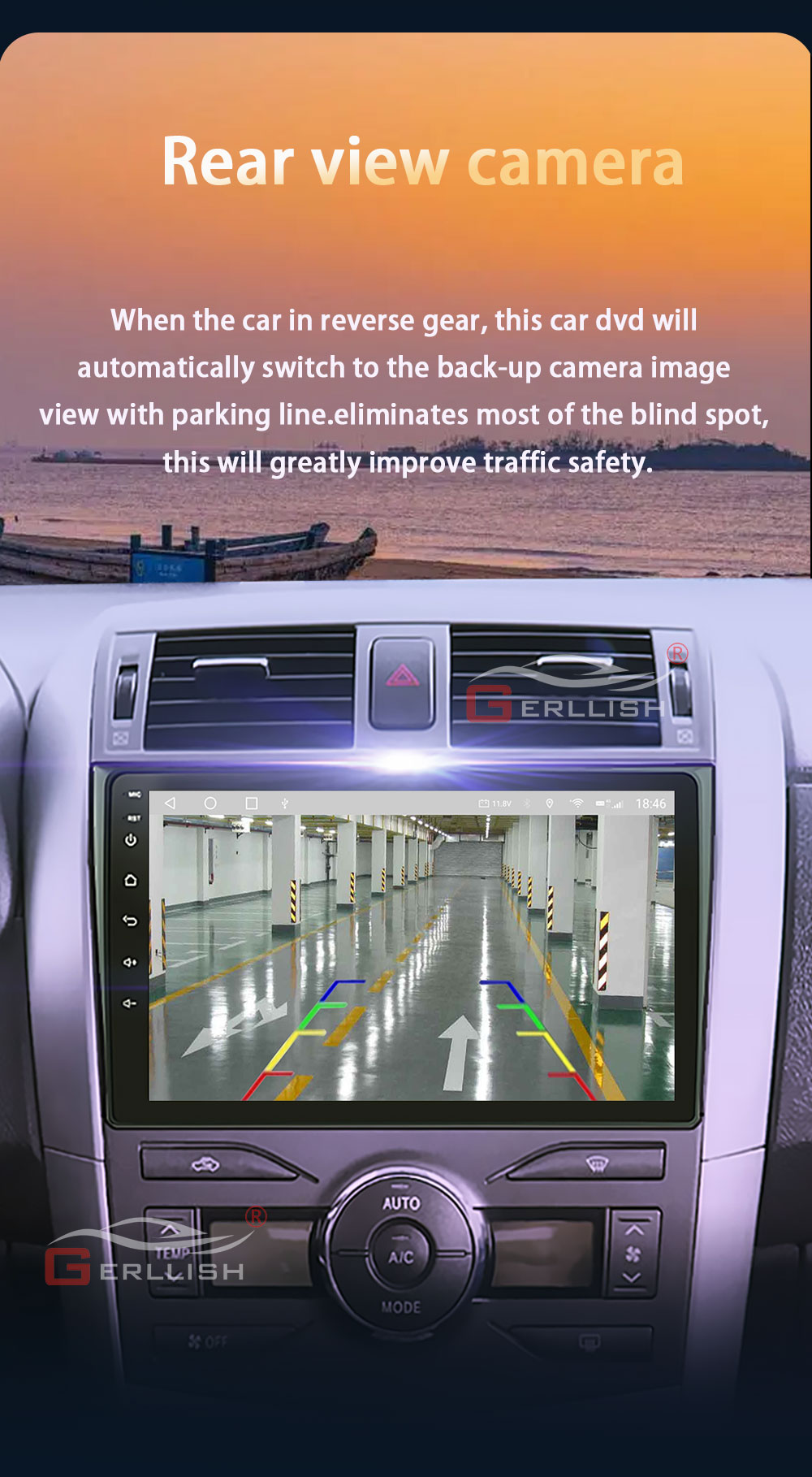 Toyota Altis 2007-2012 Gpa Navigation Car DVD Player
