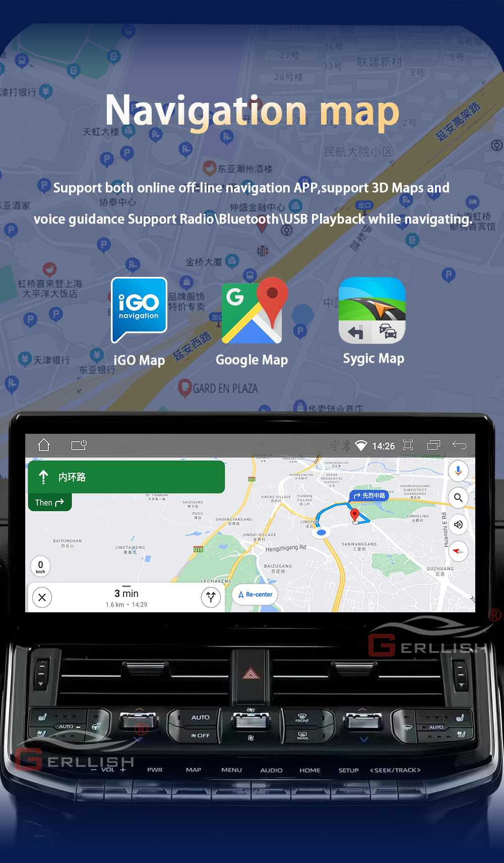 Toyota LC300 gps navigation