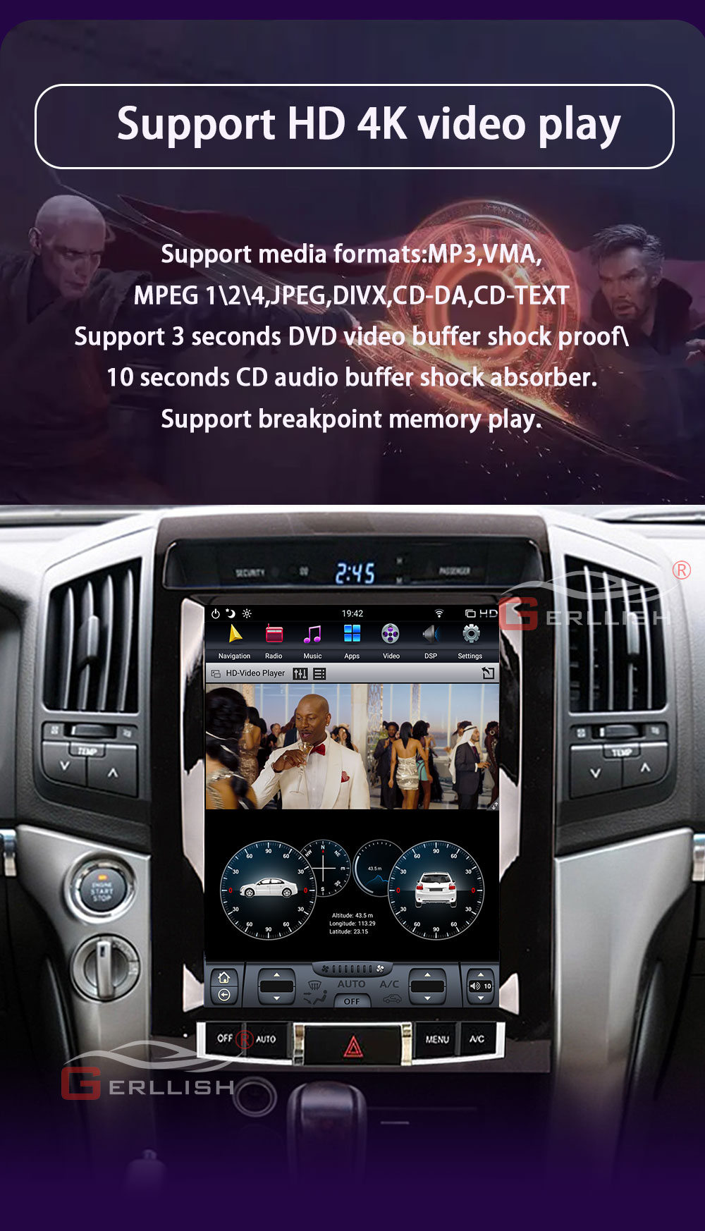 Toyota Land Cruiser Android 4k radio