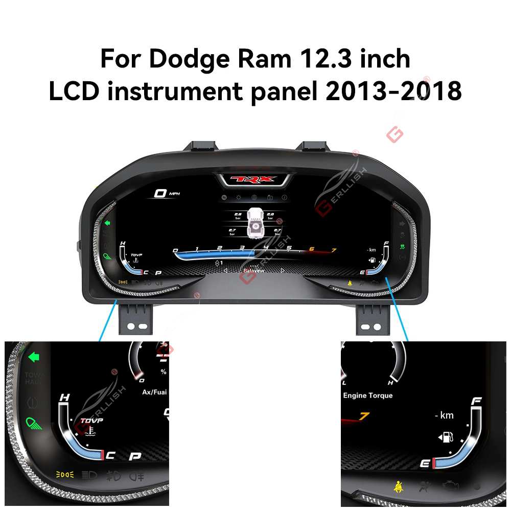 Dodge Ram Car Digital Cluster LCD Dashboard Panel