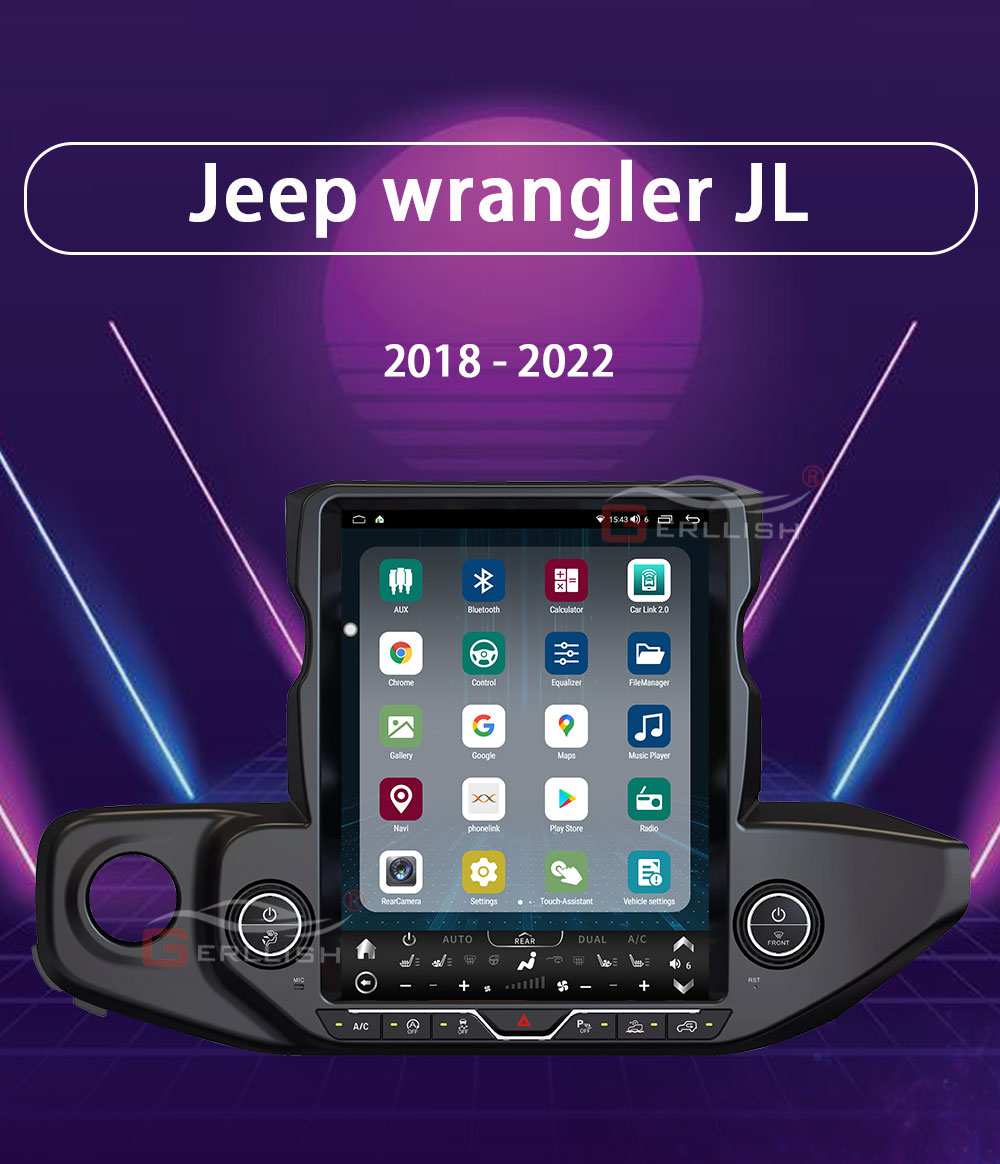 Jeep Wrangler JL Android car DVD player