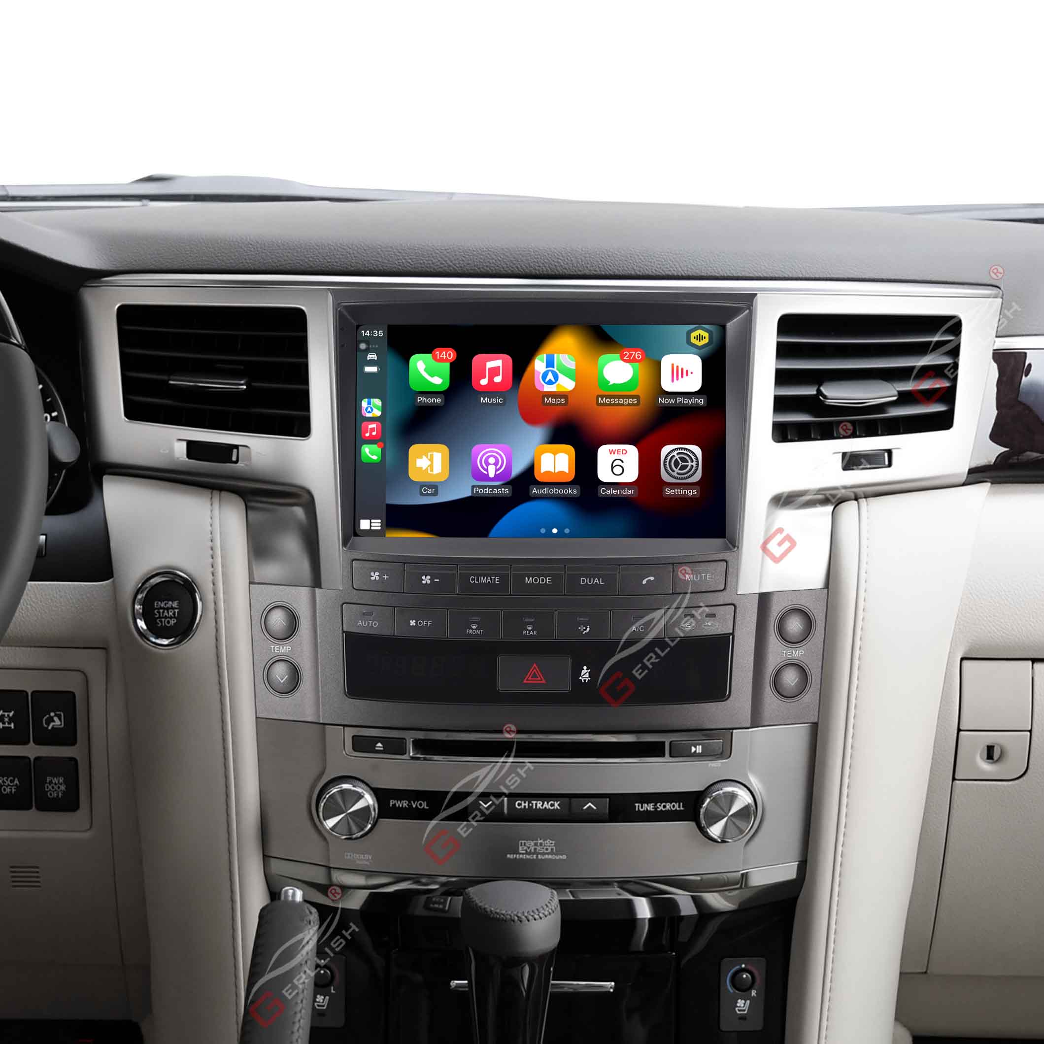 Lexus LX570 Car Radio Multimedia Video Player Navigation 