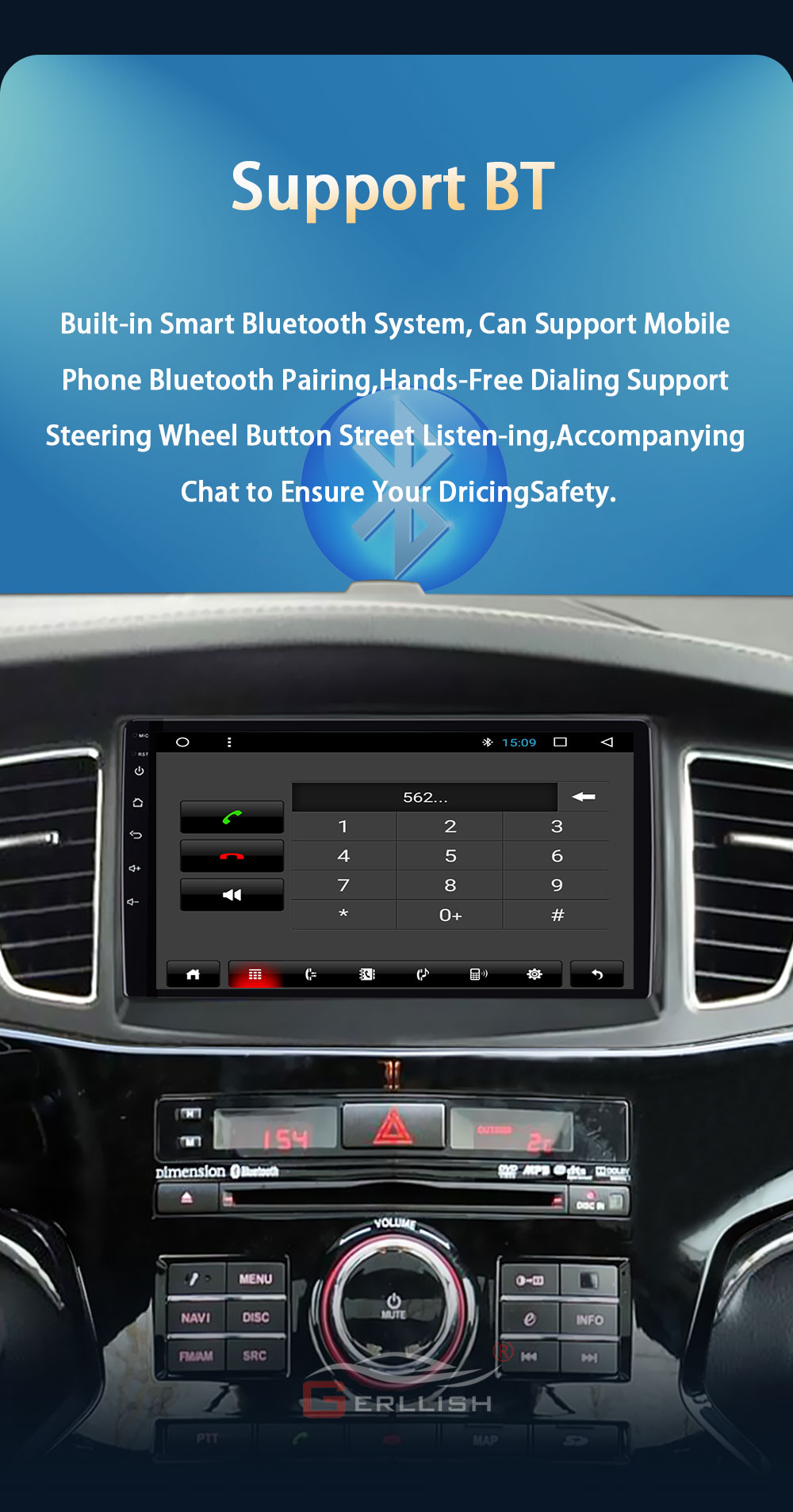 Kia K7 Android bt radio