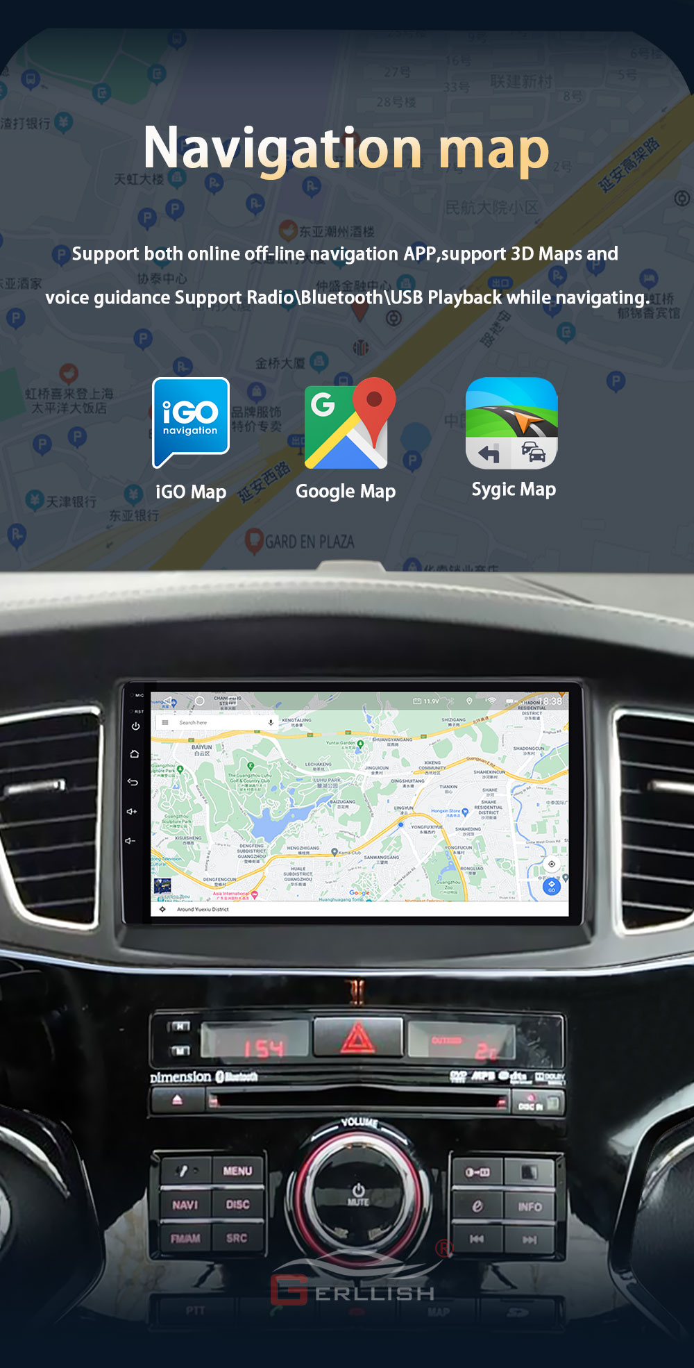 Kia K7 car gps navigation