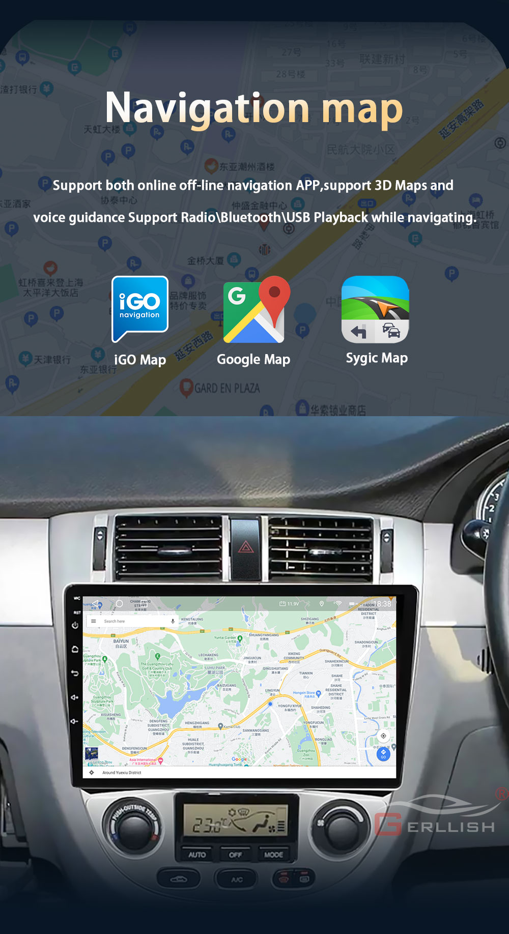 Chevrolet Lacetti car gps navigation