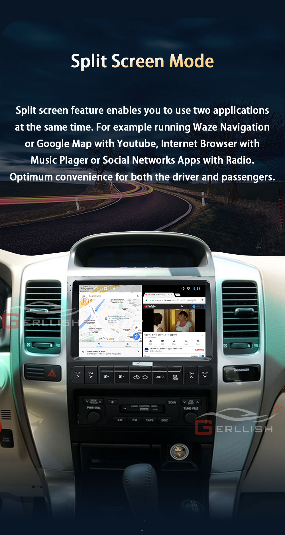 Lexus GX470 car WiFi player