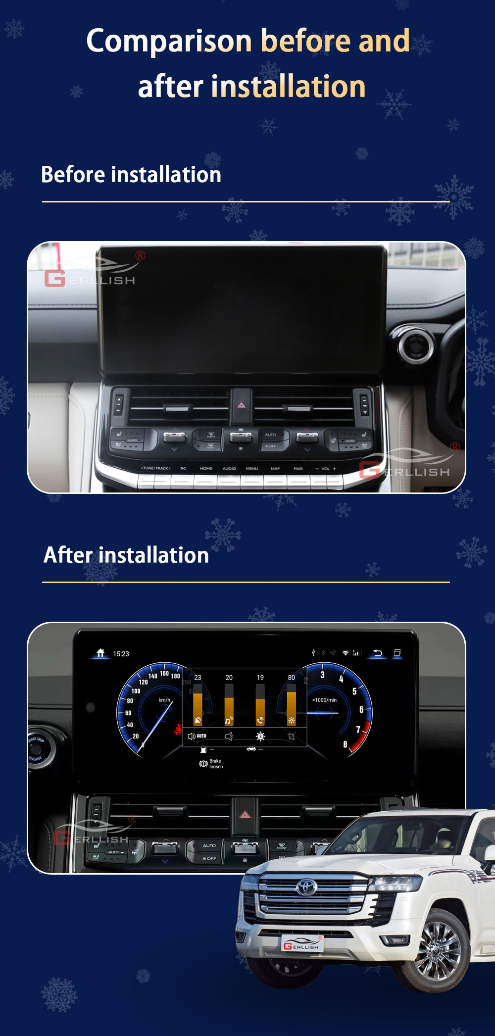 Toyota LC300 2021 2022 GPS Navigation Car DVD Player
