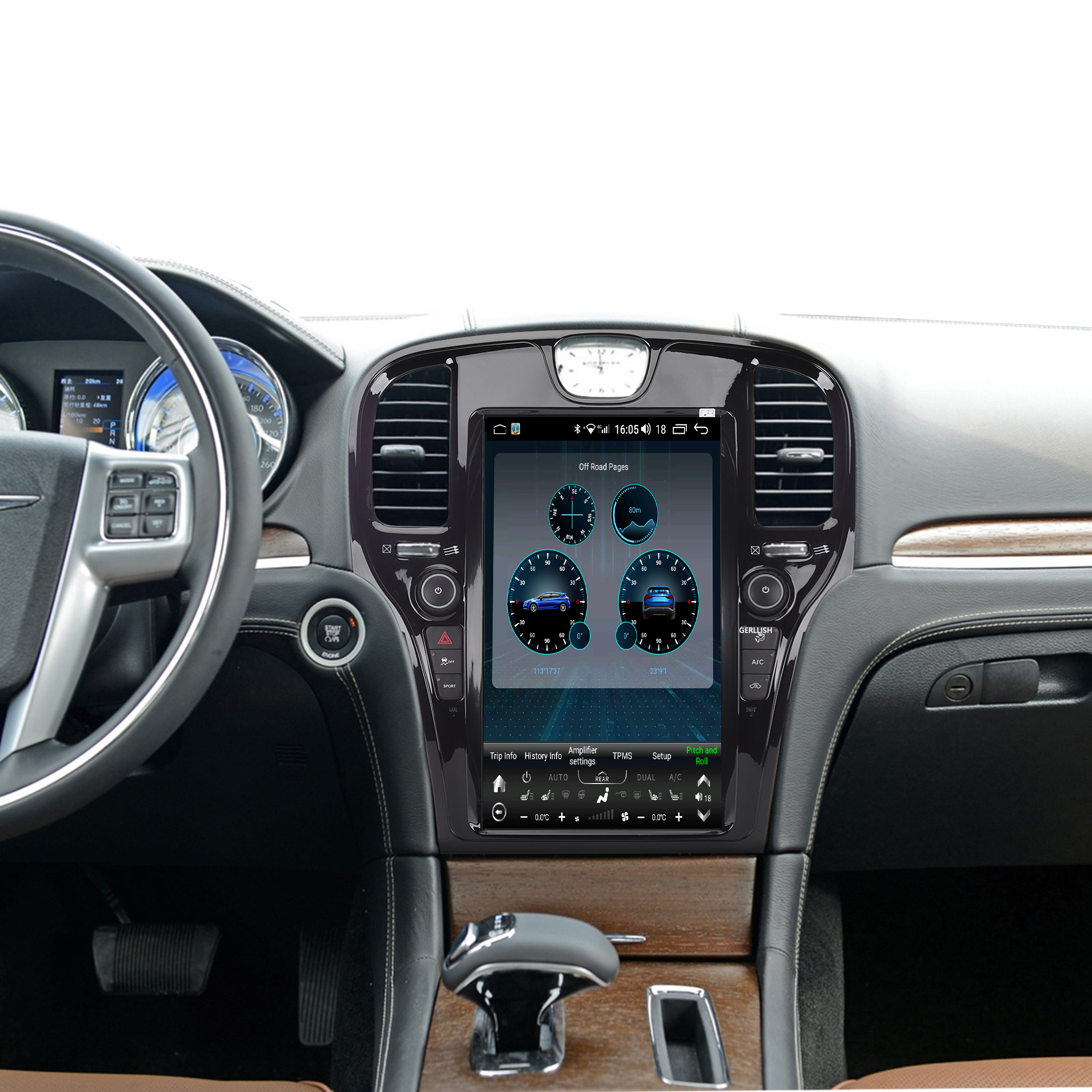 Chrysler 300C Android Tesla Style Vertical Touch Screen