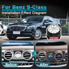 Clock New  Car Mounted Smart Time Display Benz W205
