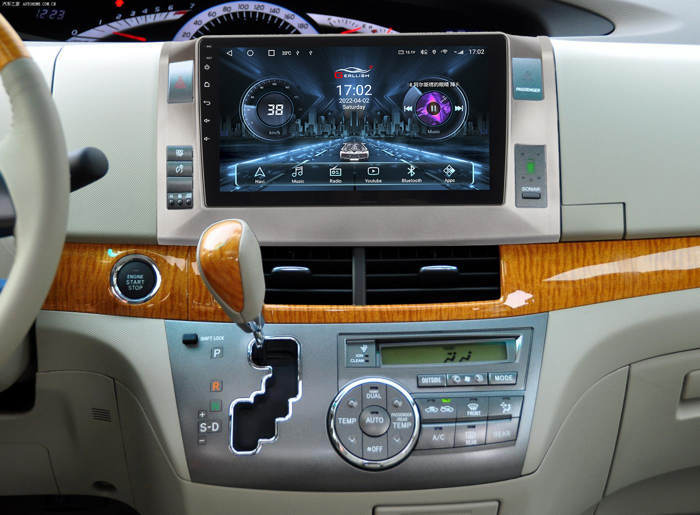 Toyota Previa Estima Tarago Canarado Android Car Video Player