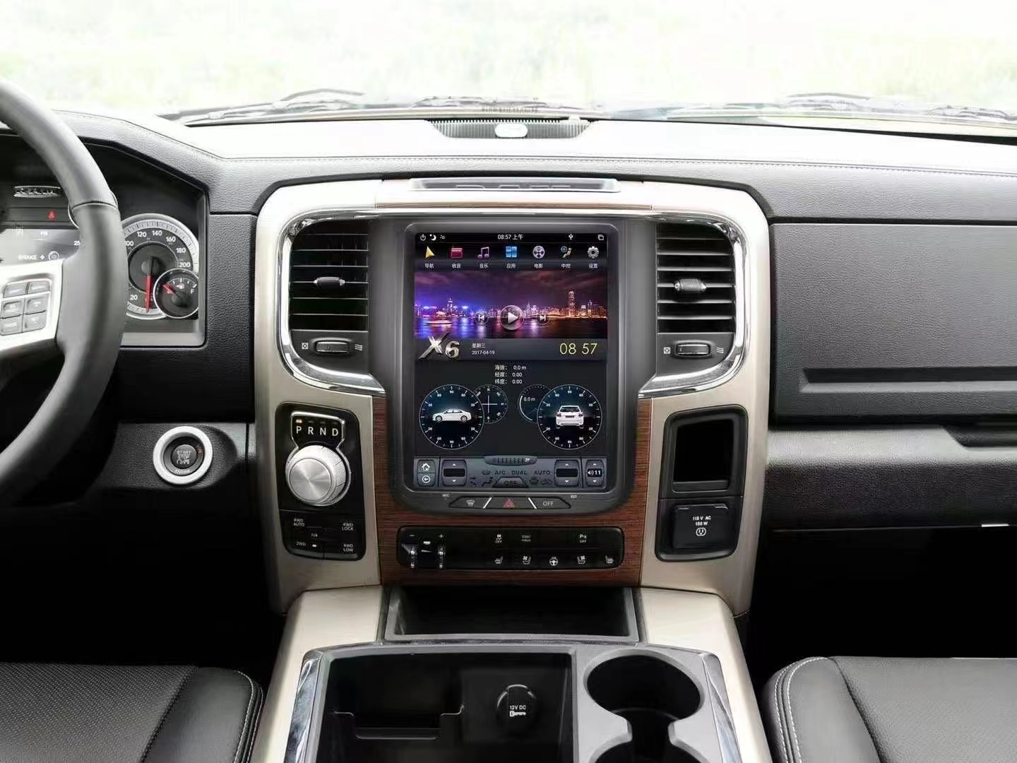 Tesla Screen Dodge RAM 1500 2014-2018 Android Car Multimedia Player Voice Control GPS Radio Stereo Head Unit