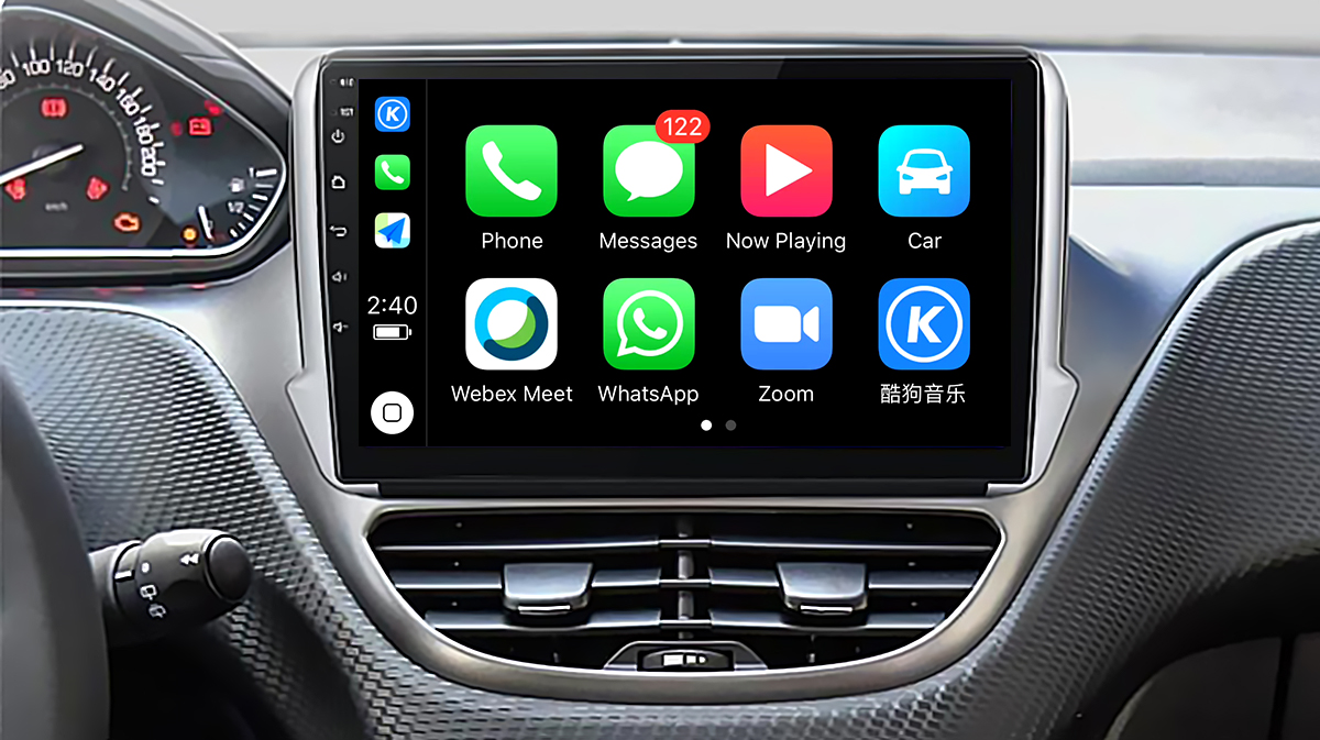 Peugeot 208 2008 2012 2013 2014 2015 2016 2017 2018 Car Android Auto Radio Dvd