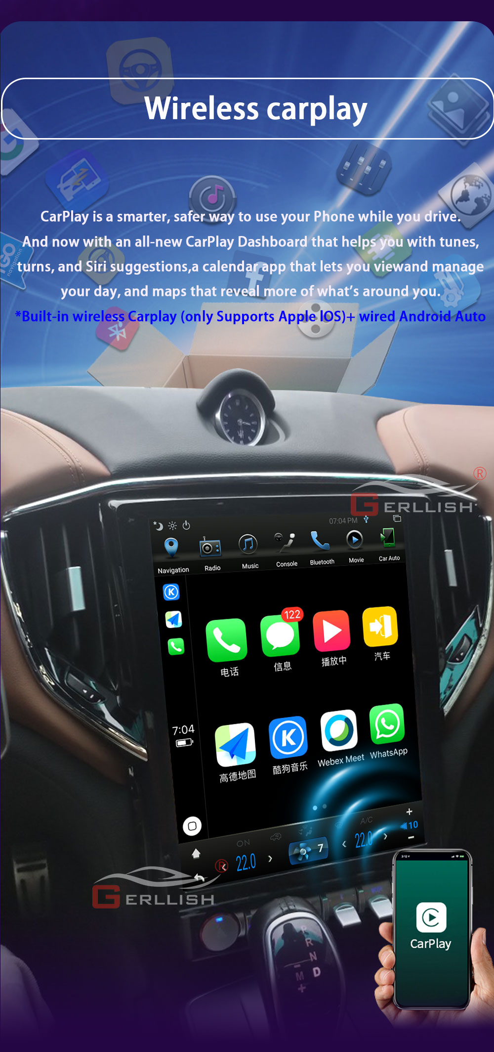 Maserati Ghibli Android carplay