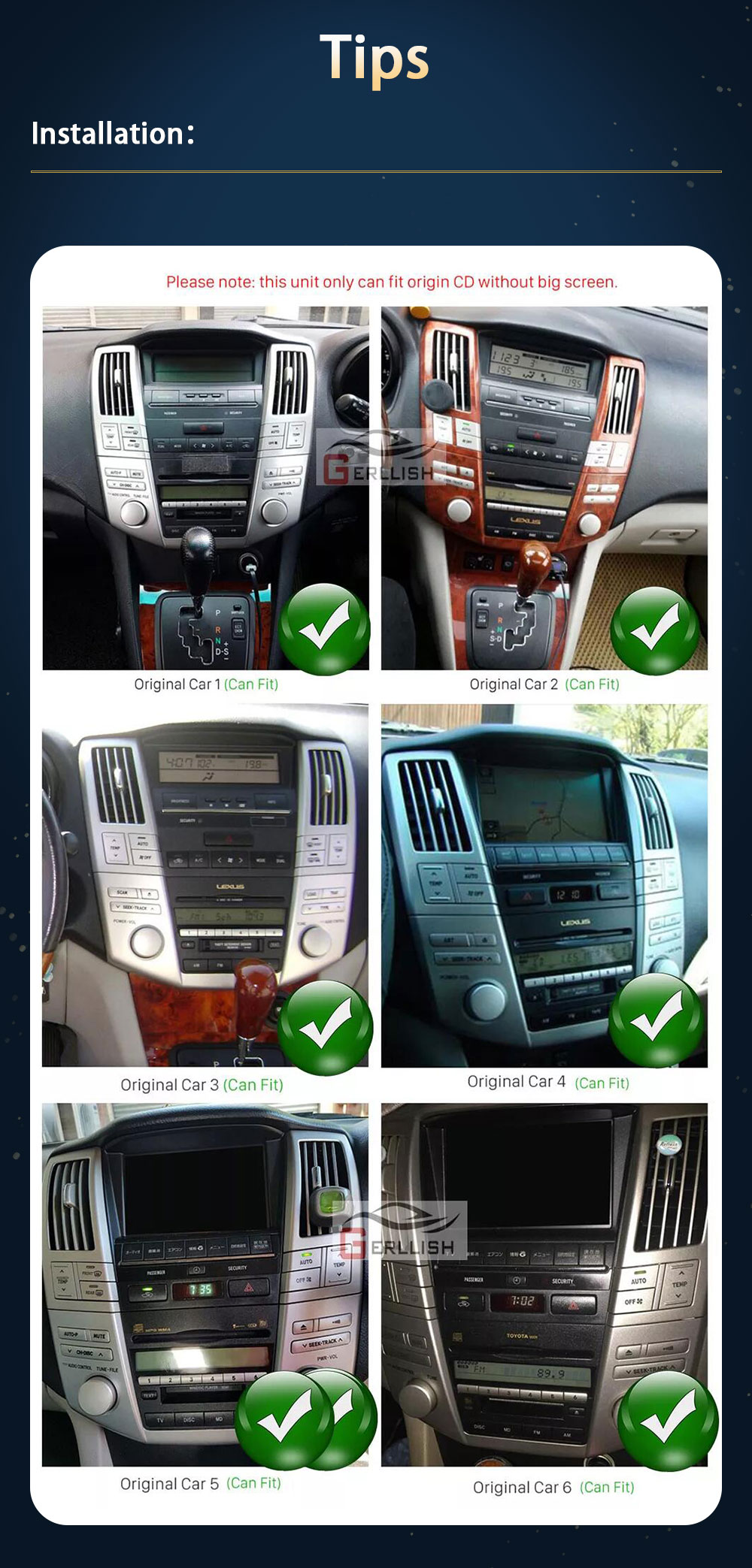 Lexus RX330 android car dvd player 