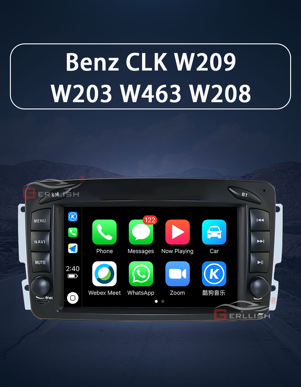 Mercedes Benz CLK Android DVD player