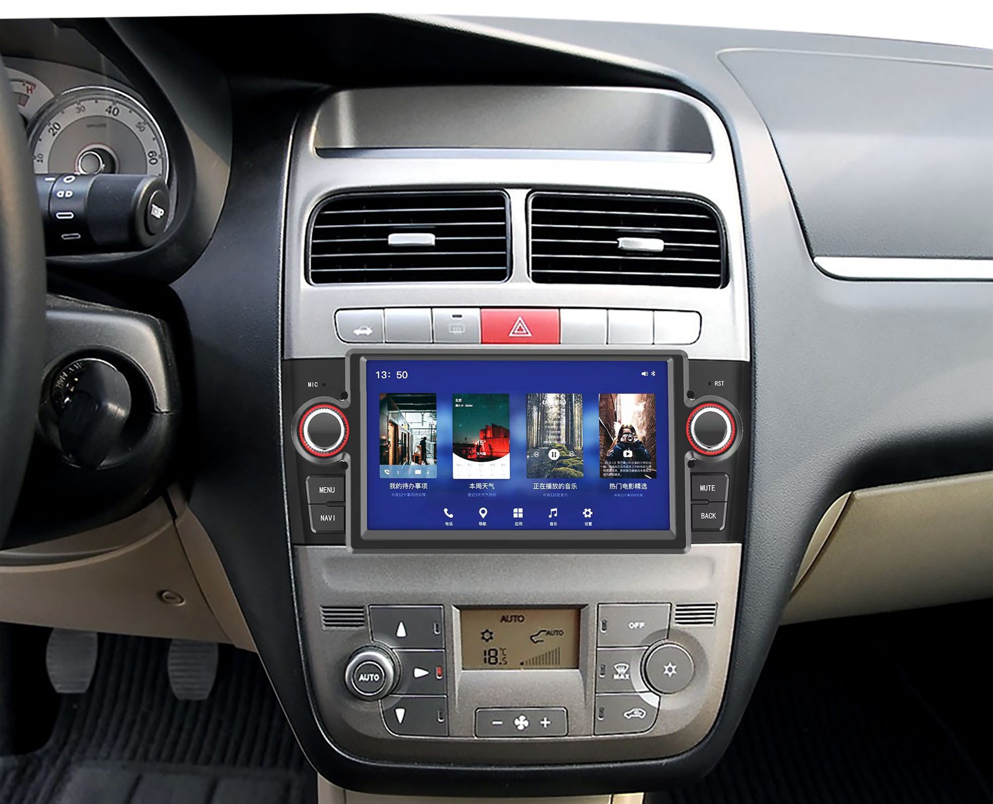 Fiat Grande Punto Linea Radio Multimedia Stereo Player