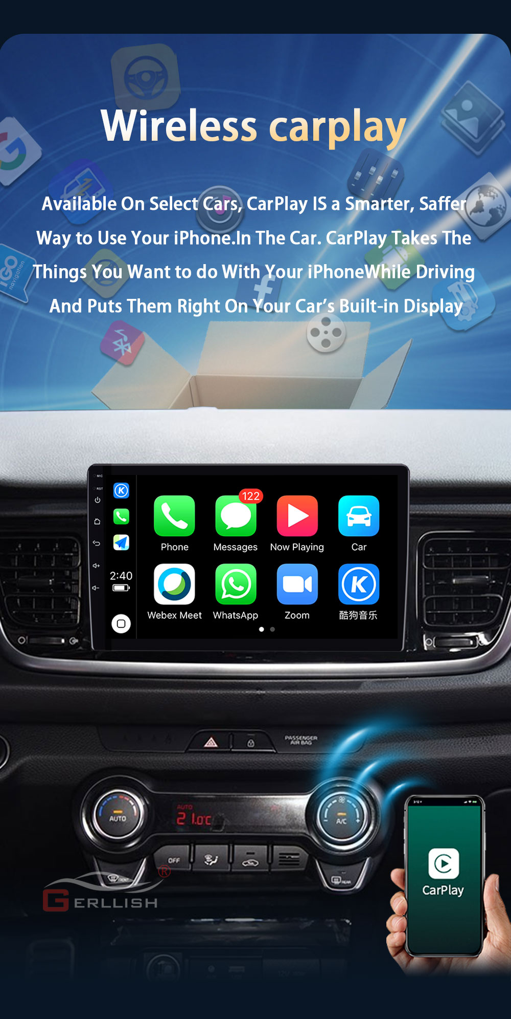 Kia RIO car carplay