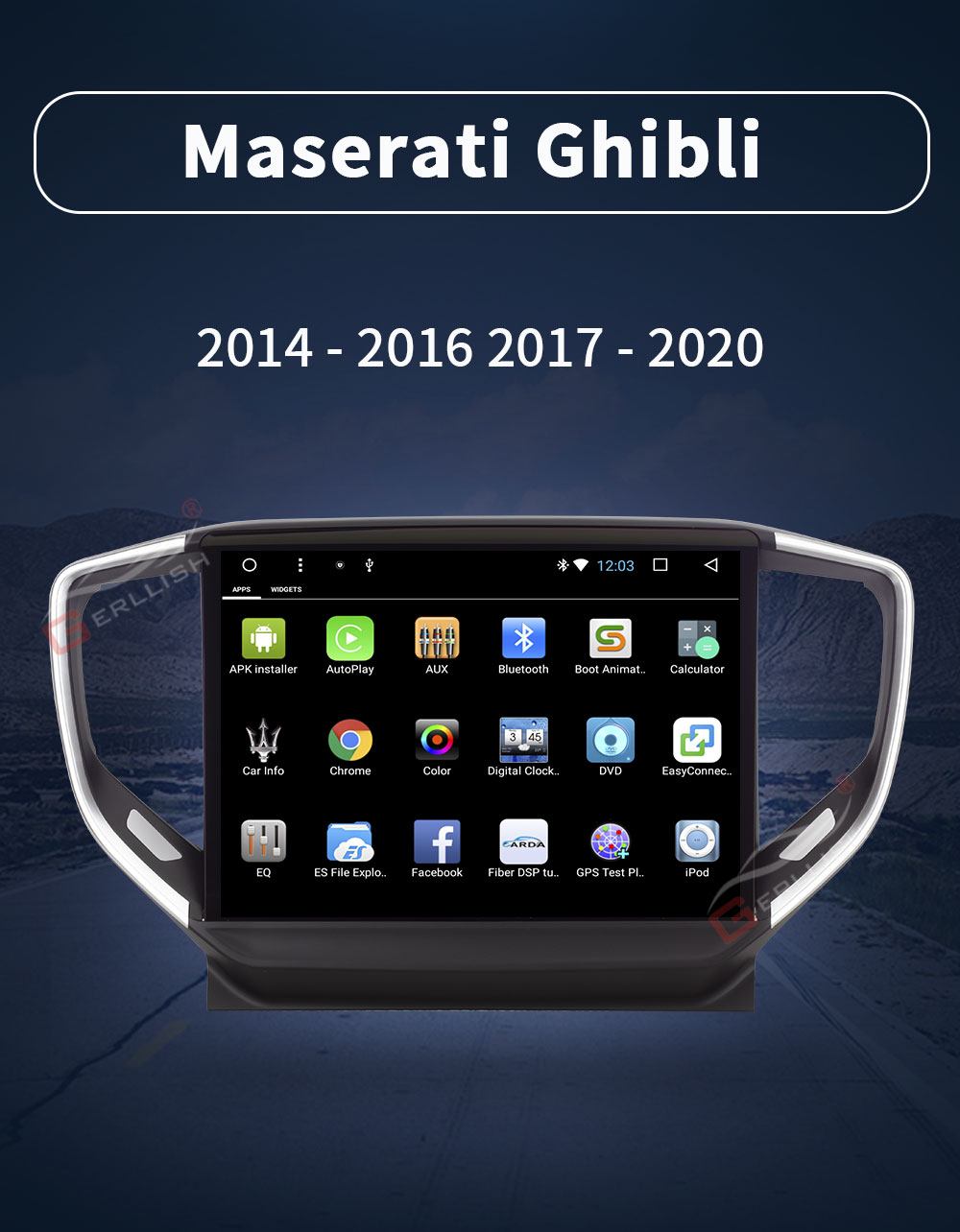 Maserati Ghibli Android car radio player