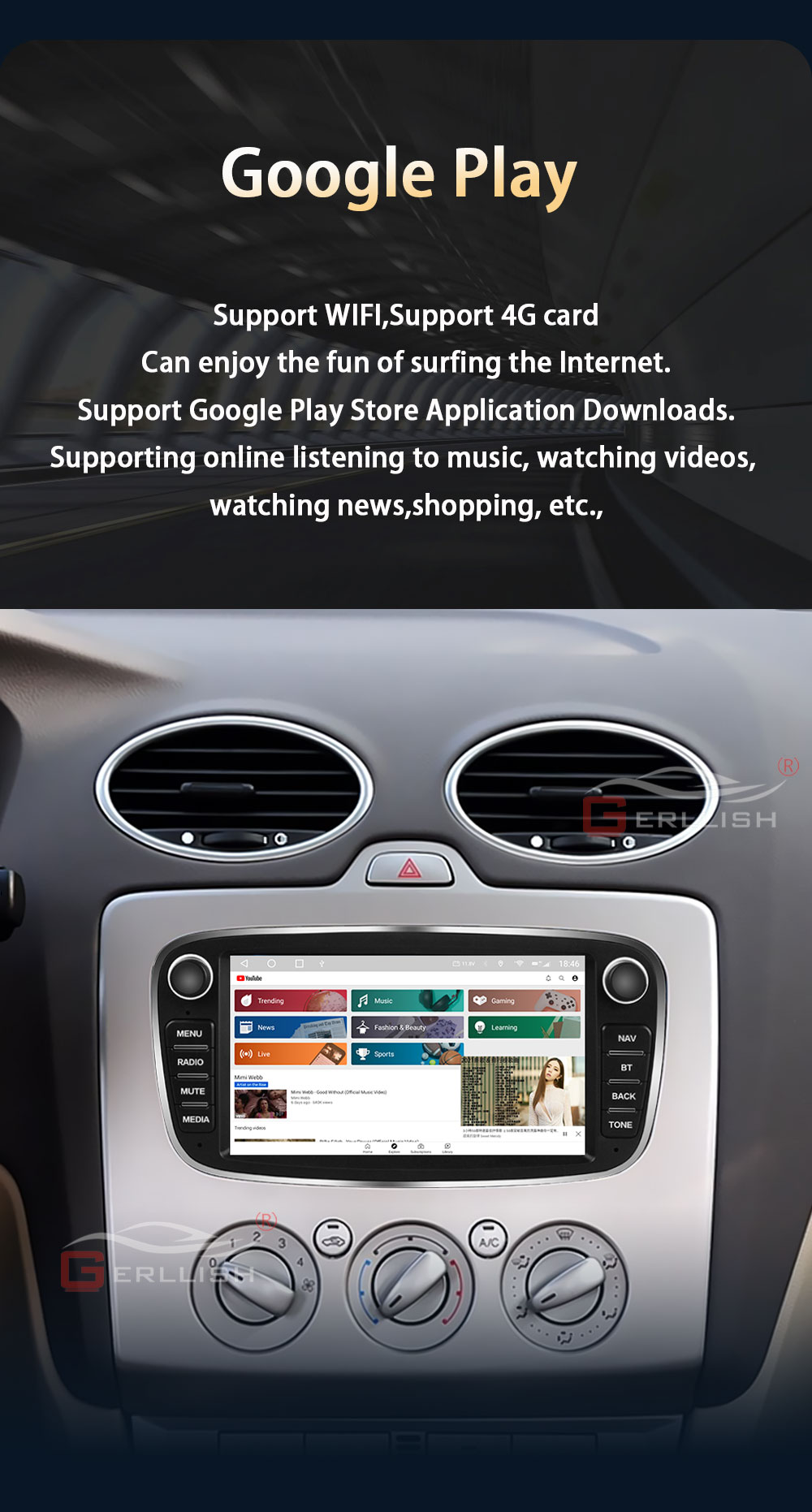 Ford Focus Android video player