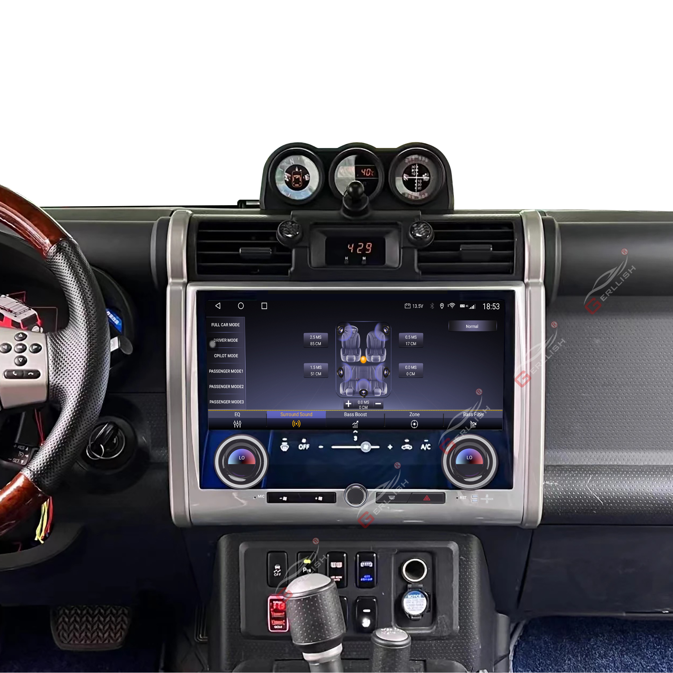Toyota Fj Cruiser Android Head Unit 13.3 Inch Touch Screen Radio