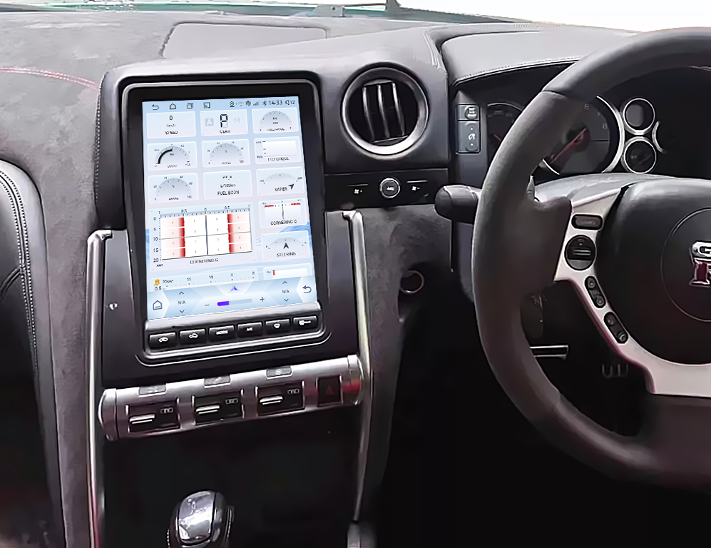 Nissan GT-R Android Radio Tesla Screen 