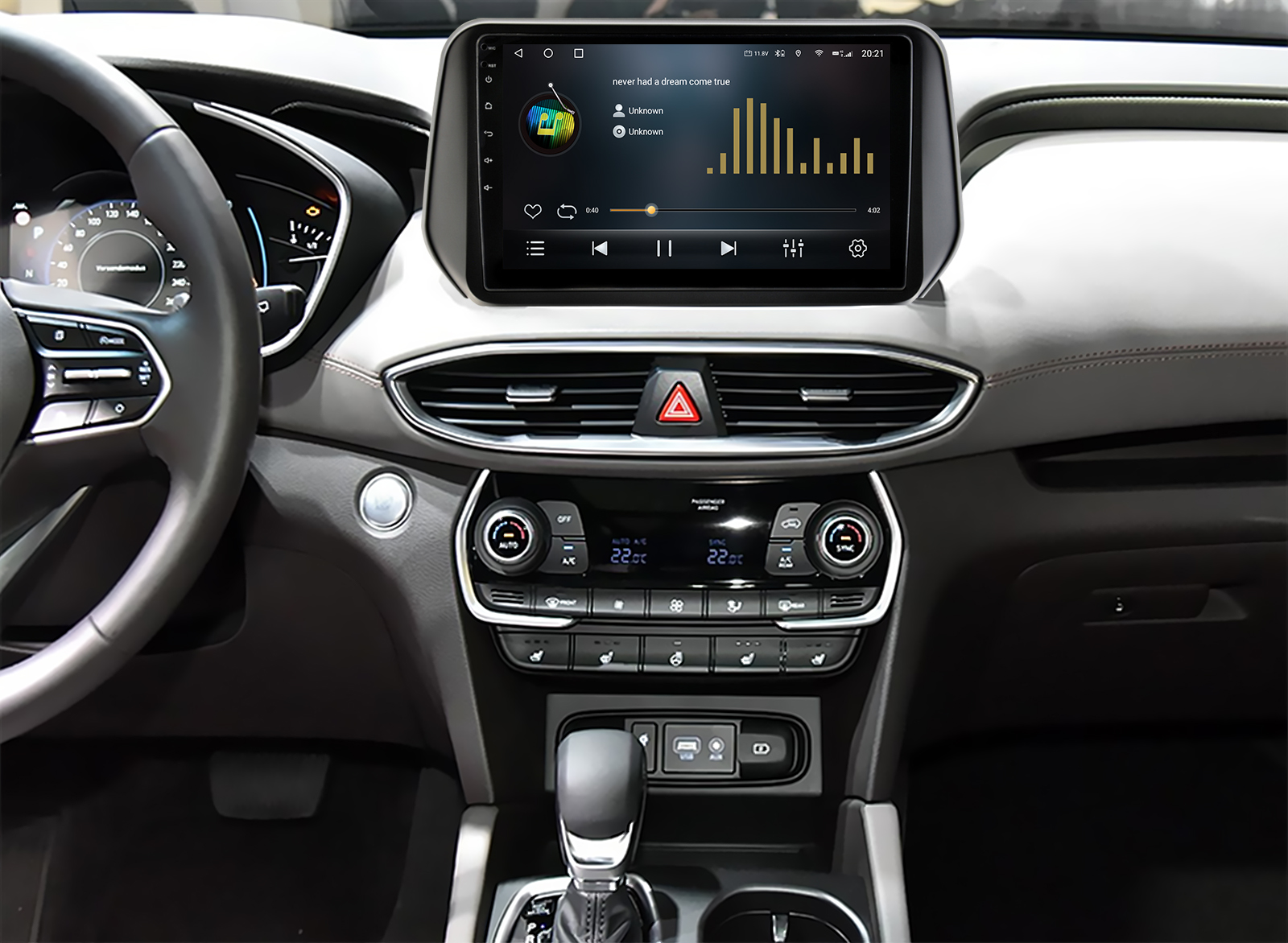 Hyundai IX45 2018 2019 Android Gps Car Radio Dvd Player