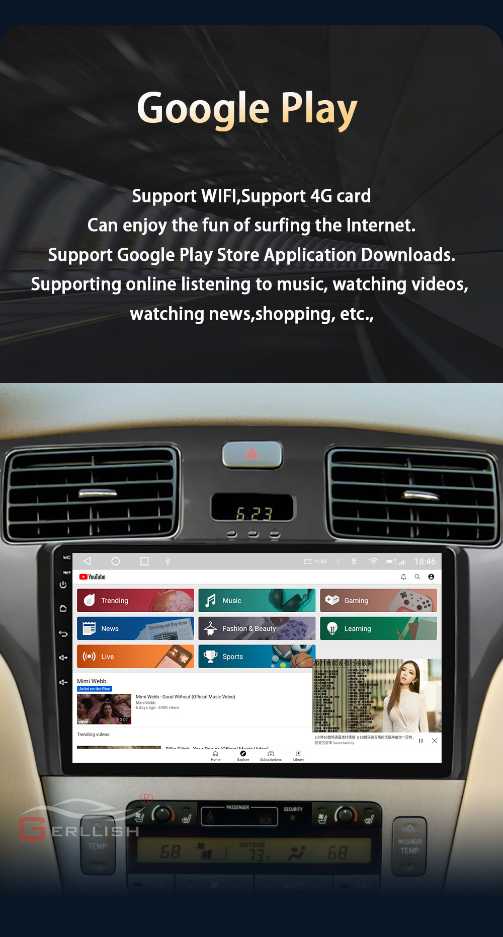 Lexus ES300 car video player