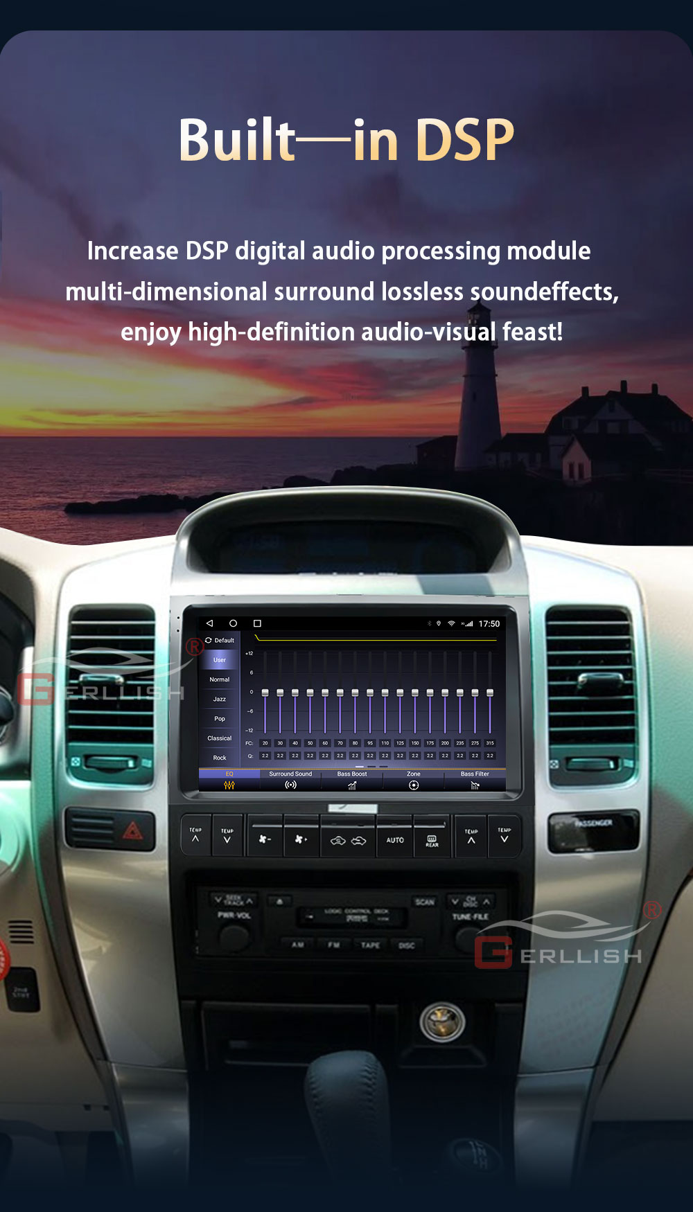 Lexus GX470 Android car dsp radio