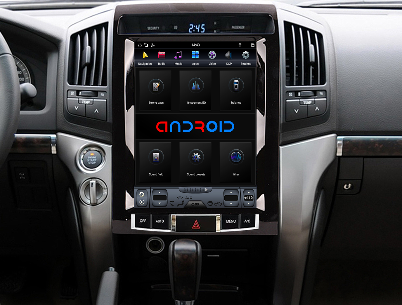 Toyota Land Cruiser 2008-2015 BT Radio Car Dvd Player 