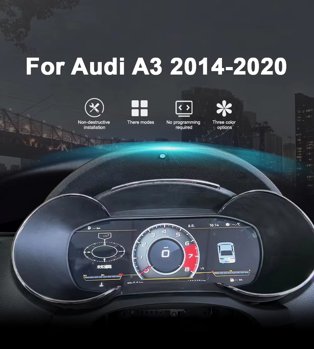 Audi TT A3 Car Lcd Panel Speedometer Virtual Cockpit