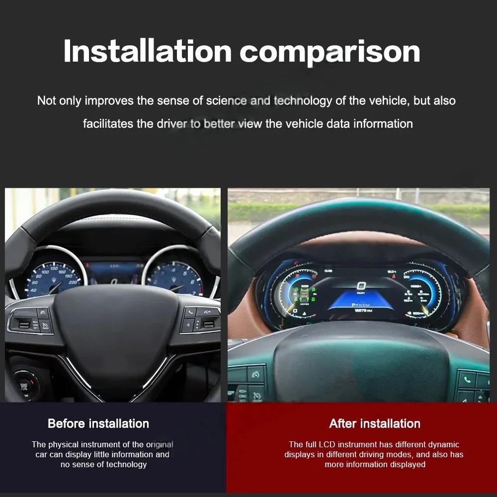 Maserati Ghibli LCD Auto Meter Display Upgrade
