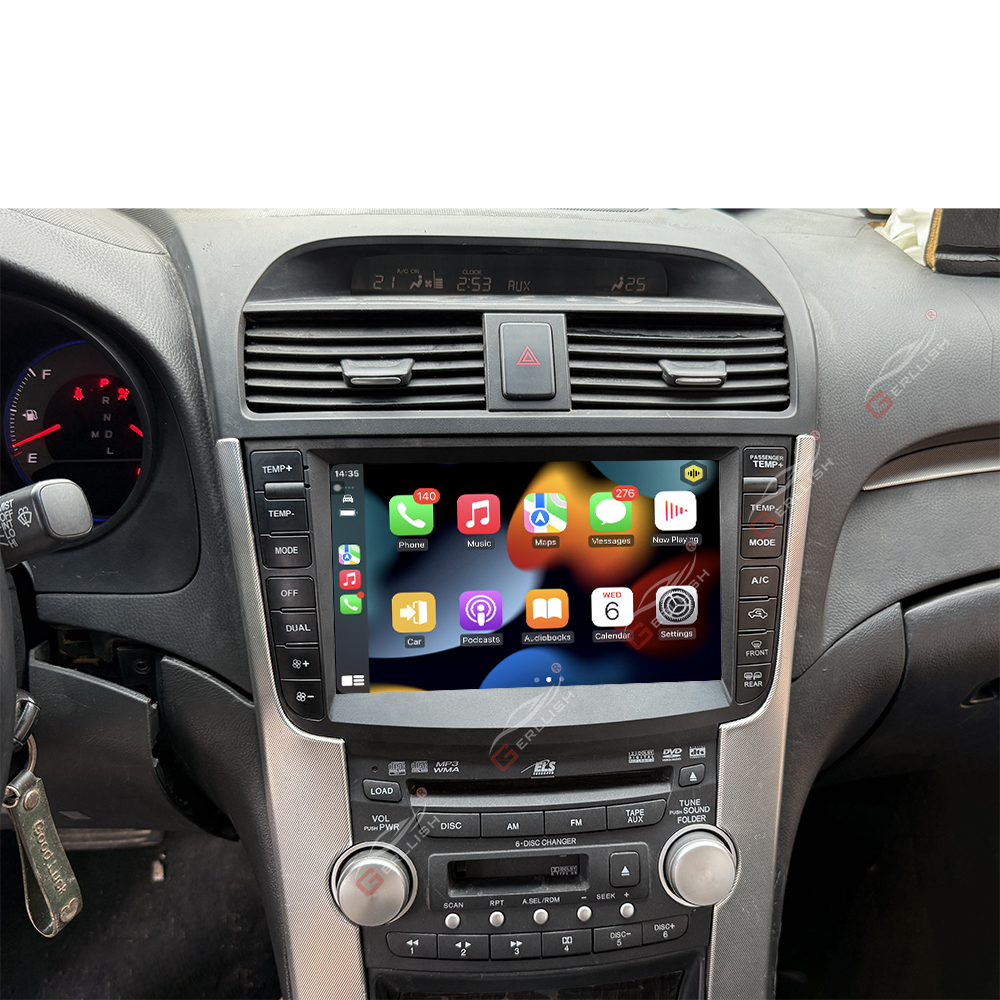 Gerllish Car Dvd Player Android for Acura TL 2004 2005 2006 2007 2008 GPS Navigation Multimedia Car Stereo Radio System
