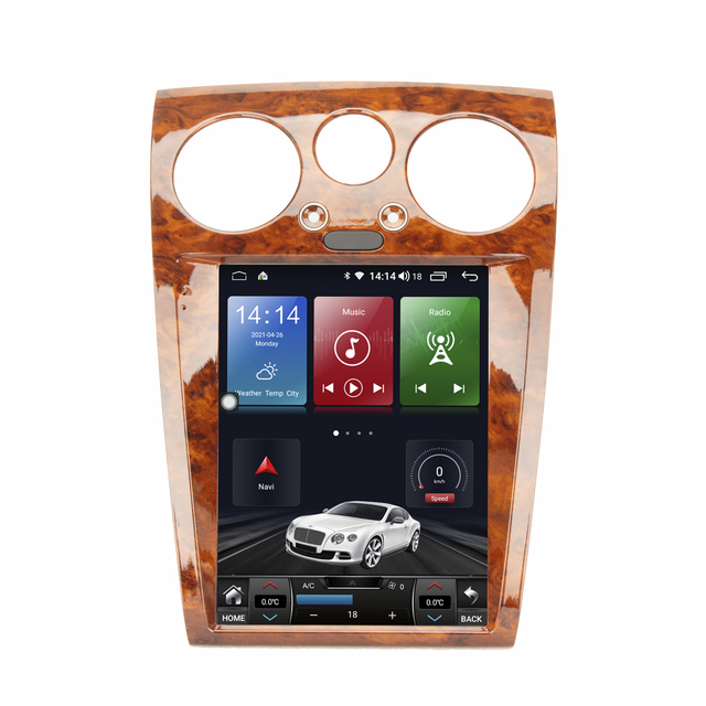 Bentley Continental Flying Spur 2004-12 Tesla Vertical Radio Gps Navigation with Carplay