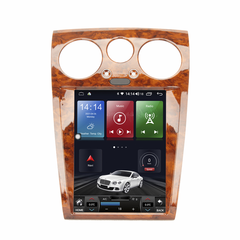 Bentley Continental Flying Spur 2004-12 Tesla Vertical Radio Gps Navigation with Carplay