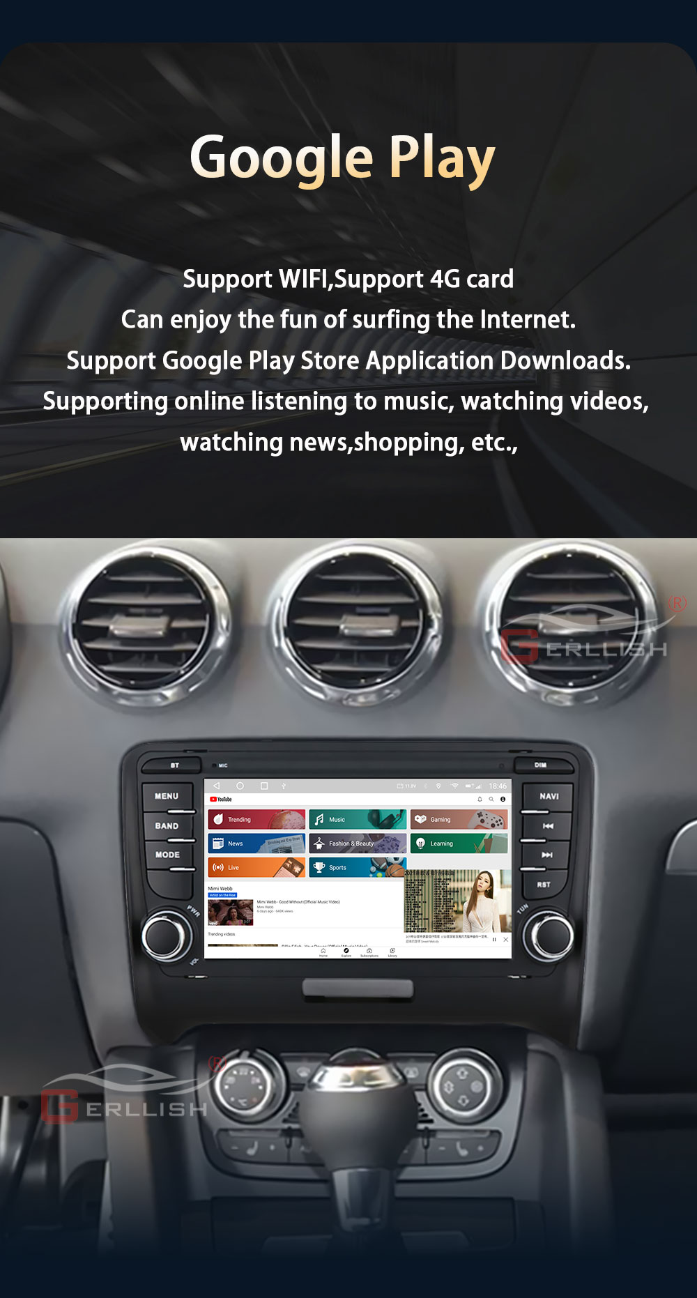  Audi TT Android video DVD