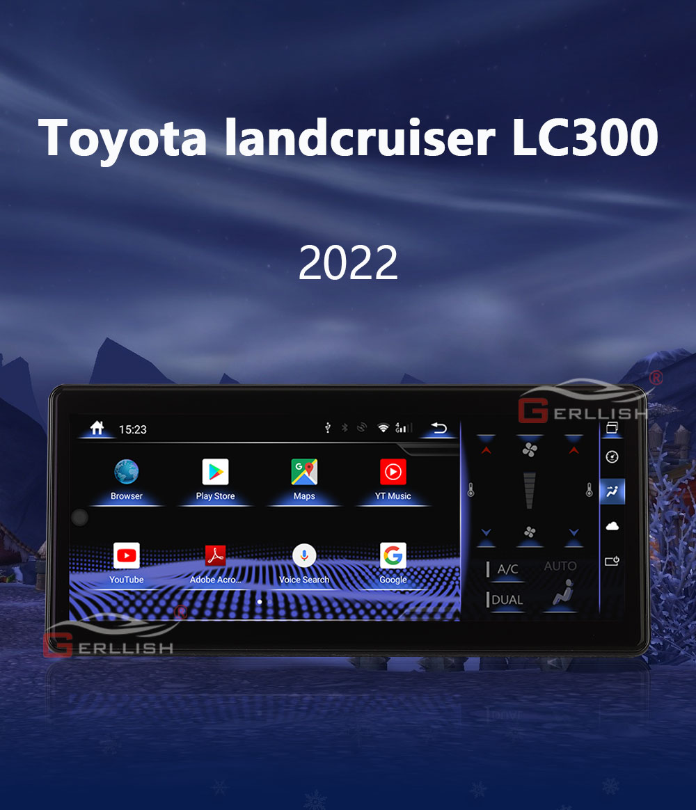 Toyota LC300 car radio player 