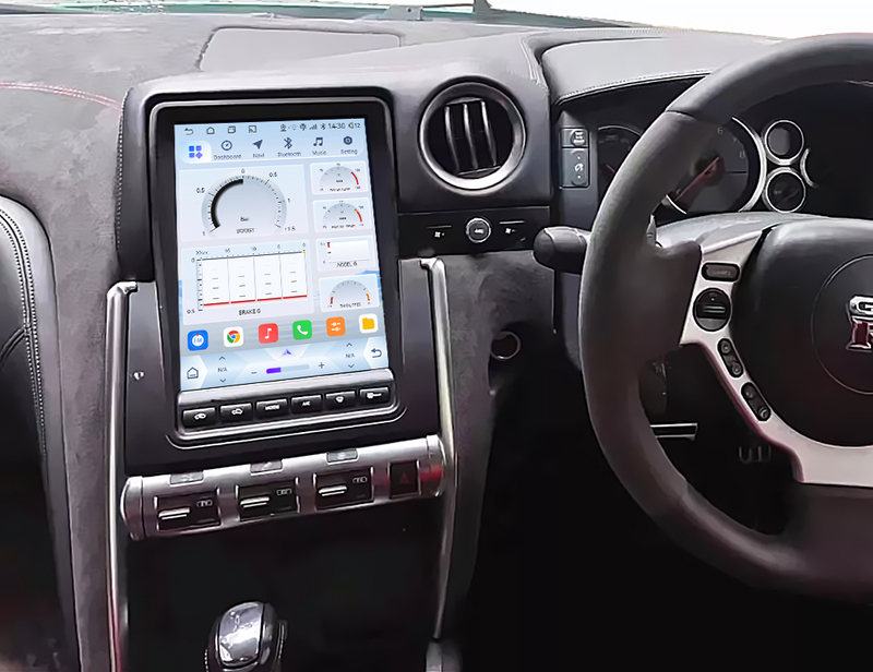 Nissan GT-R Android Radio Tesla Screen 