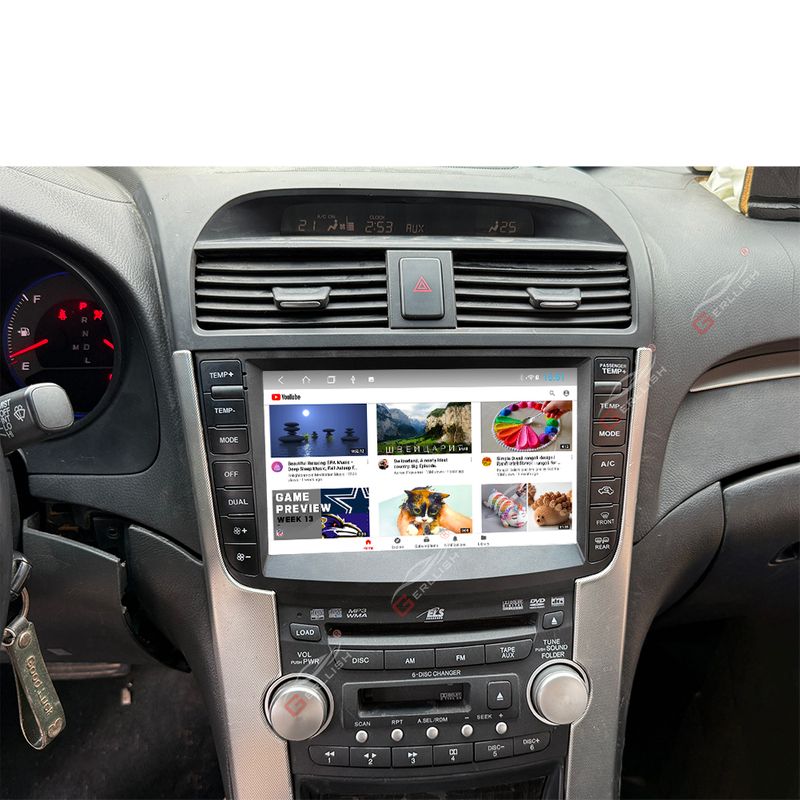 Gerllish Car Dvd Player Android for Acura TL 2004 2005 2006 2007 2008 GPS Navigation Multimedia Car Stereo Radio System