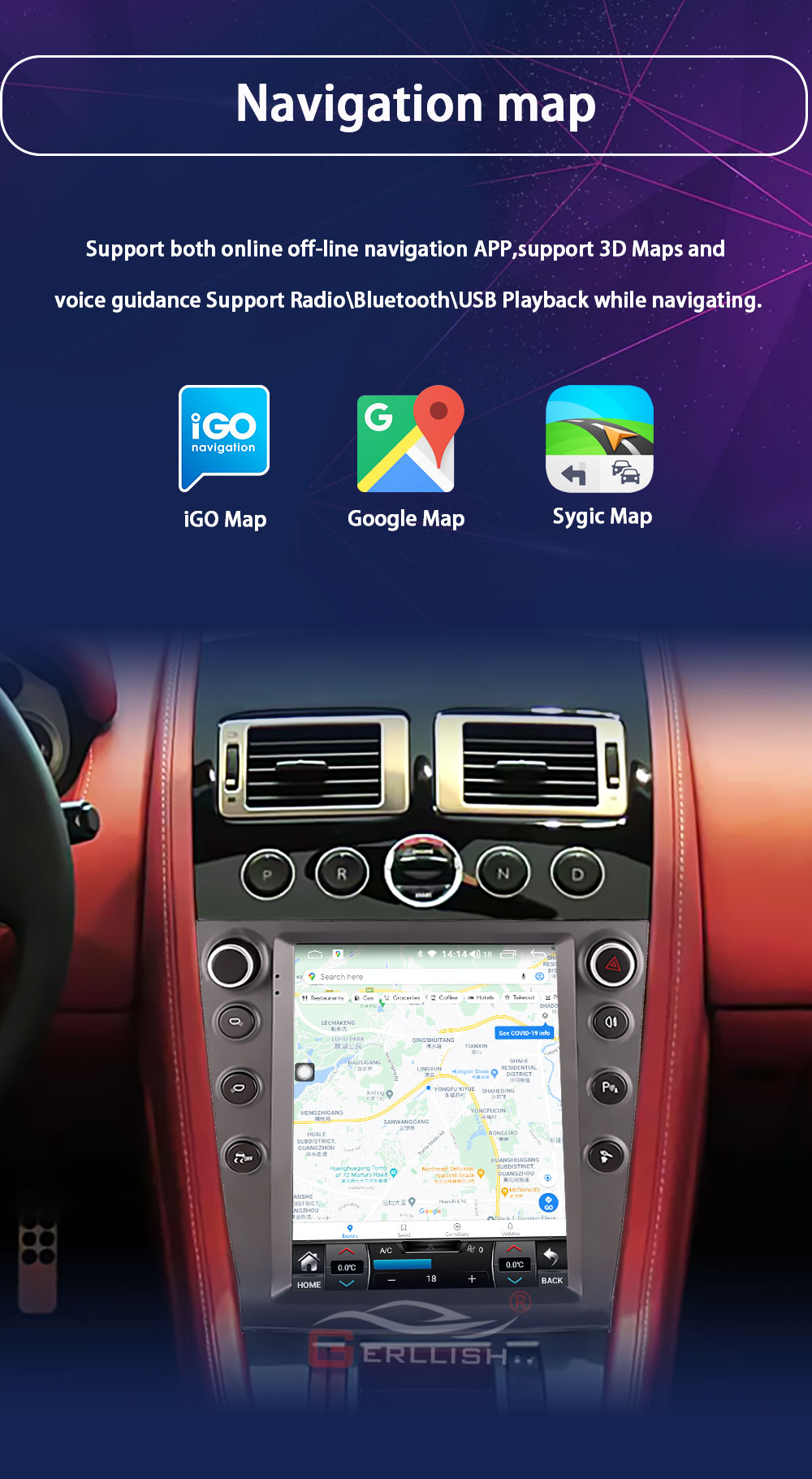 Effect picture gps navigation