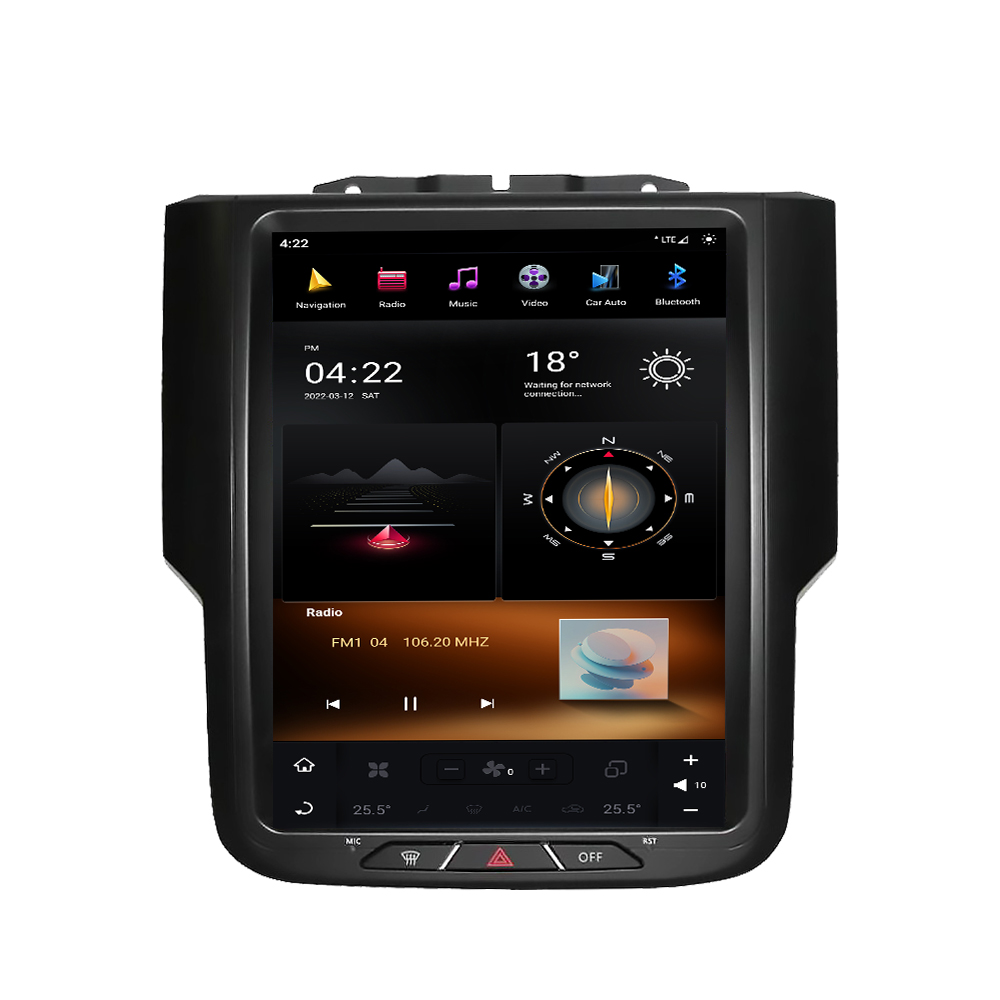 Tesla Screen Dodge RAM 1500 2014-2018 Android Car Multimedia Player Voice Control GPS Radio Stereo Head Unit