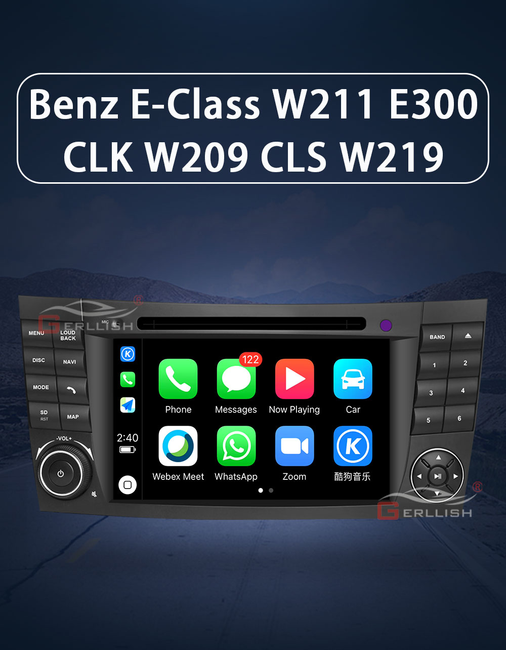 Mercedes Benz E-Class Android radio