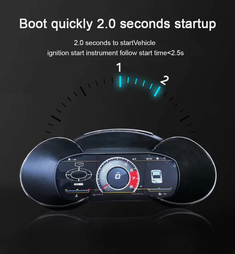 Audi TT A3 Car Lcd Panel Speedometer Virtual Cockpit