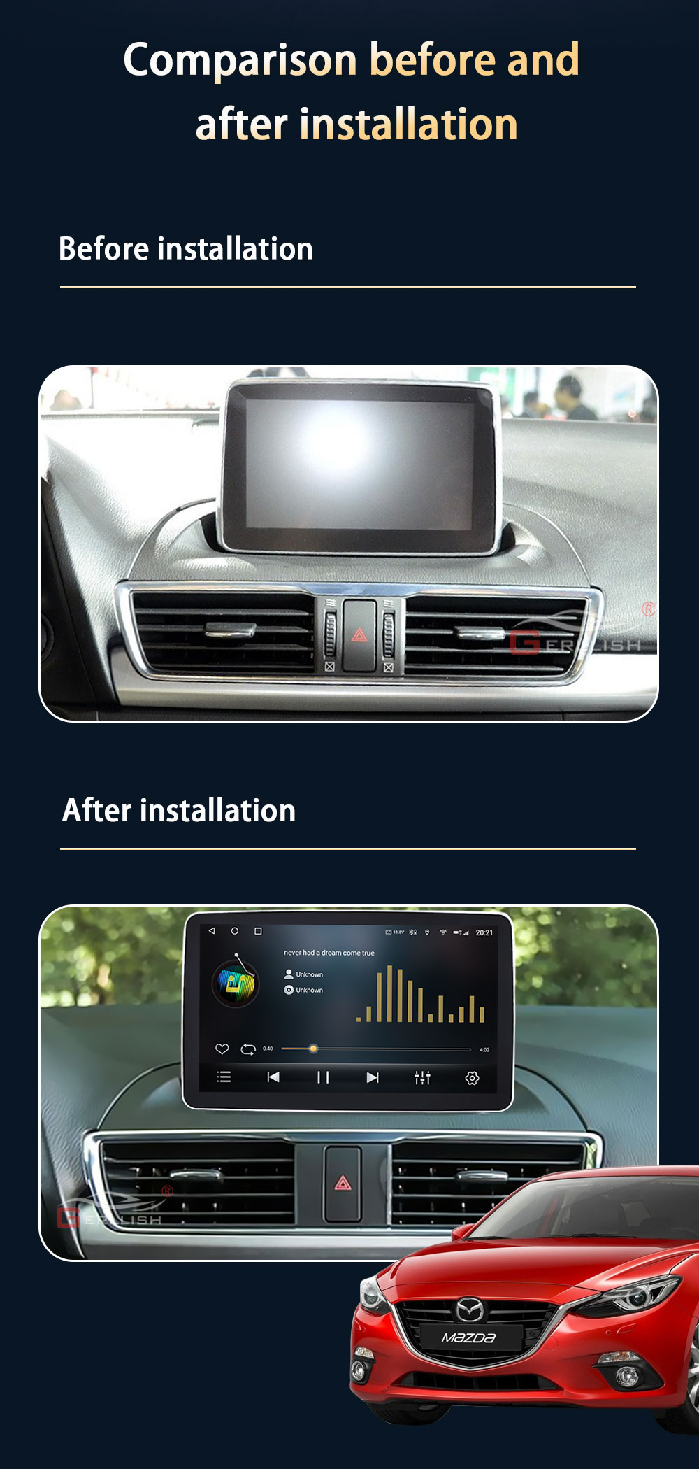 Mazda 3 2014-2017 Android Radio Car DVD Player