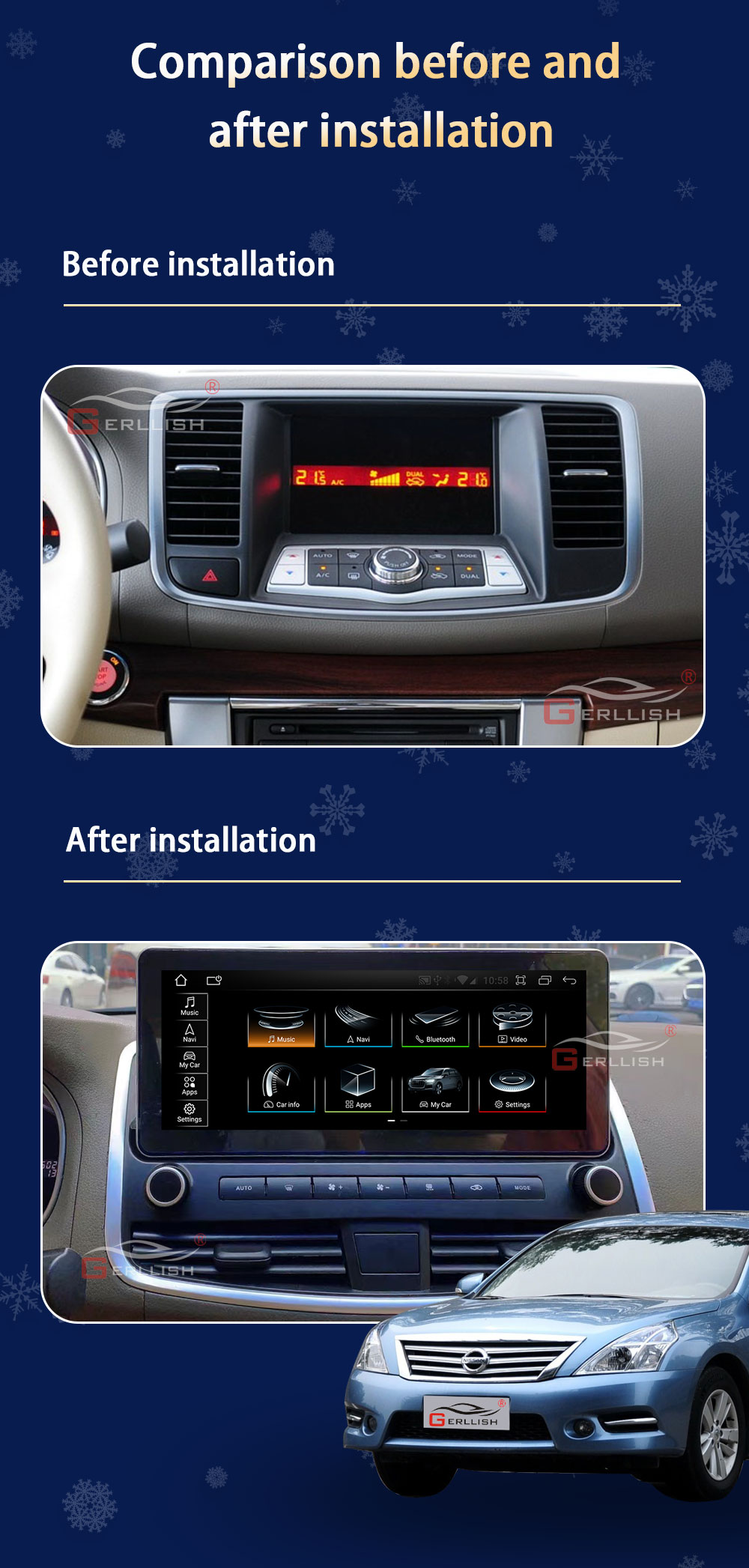 Nissan Teana radio car DVD player